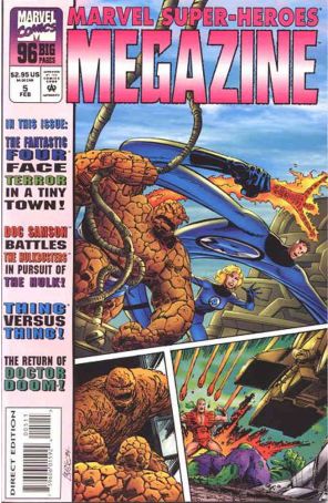 Marvel Super-Heroes Megazine 5 published by Marvel with cover art by John Byrne