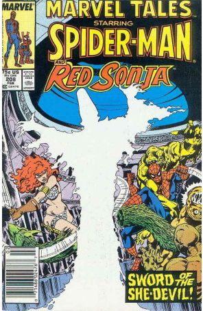 Marvel Tales (2nd Series) 208 (Newsstand) published by Marvel with cover art by John Byrne