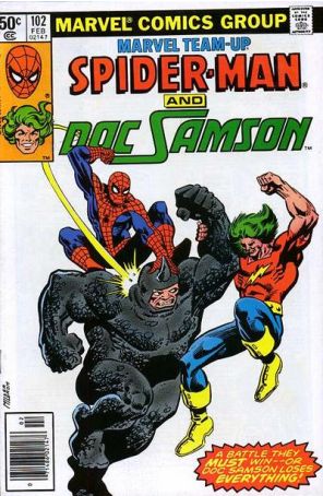 Marvel Team-Up 102 (Newsstand) published by Marvel with cover art by Frank Miller