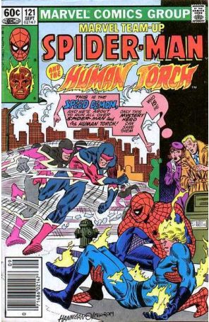 Marvel Team-Up 121 (Newsstand) published by Marvel with cover art by Ed Hannigan