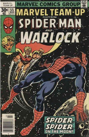 Marvel Team-Up 55 published by Marvel with cover art by Dave Cockrum
