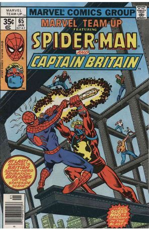 Marvel Team-Up 65 published by Marvel with cover art by John Byrne