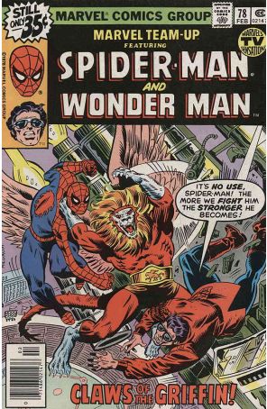 Marvel Team-Up 78 published by Marvel with cover art by Al Milgrom