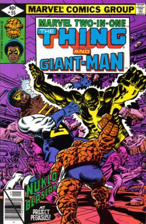 Marvel Two-In-One 55 published by Marvel with cover art by George Pérez