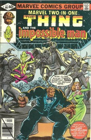 Marvel Two-In-One 60 published by Marvel with cover art by Bob Budiansky