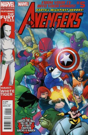 Marvel Universe Avengers Earth's Mightiest Heroes 5 published by Marvel with cover art by Khoi Pam
