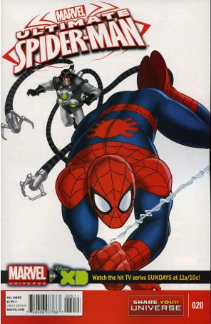 Marvel Universe Ultimate Spider-Man 20 published by Marvel with cover art by Ty Templeton