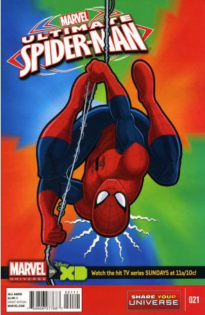 Marvel Universe Ultimate Spider-Man 21 published by Marvel with cover art by Ty Templeton