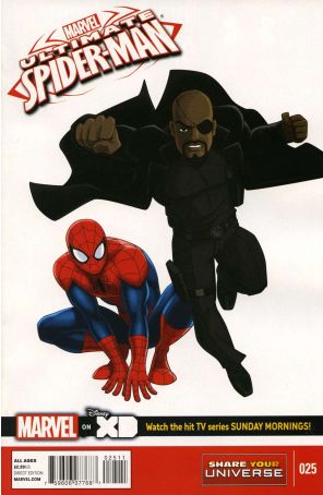 Marvel Universe Ultimate Spider-Man 25 published by Marvel with cover art by Ty Templeton