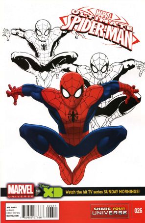 Marvel Universe Ultimate Spider-Man 26 published by Marvel with cover art by Ty Templeton