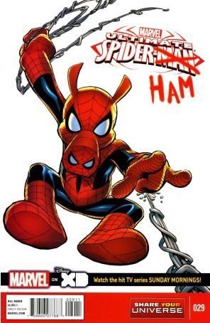Marvel Universe Ultimate Spider-Man 29 published by Marvel with cover art by Ty Templeton