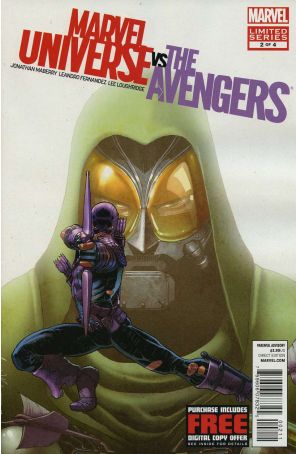 Marvel Universe Vs. The Avengers 2 published by Marvel with cover art by Aaron Kuder