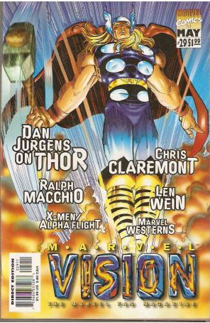 Marvel Vision 29 published by Marvel with cover art by John Romita Jr.