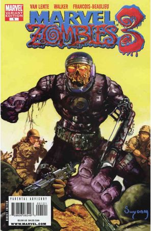 Marvel Zombies 3 1A published by Marvel with cover art by Arthur Suydam