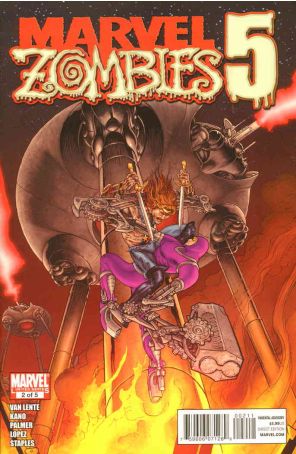 Marvel Zombies 5 2 published by Marvel with cover art by Michael W. Kaluta