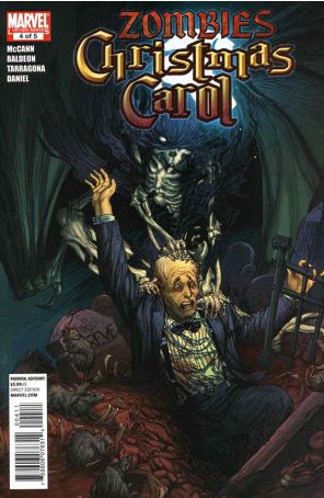 Marvel Zombies Christmas Carol 4 published by Marvel with cover art by Michael W. Kaluta
