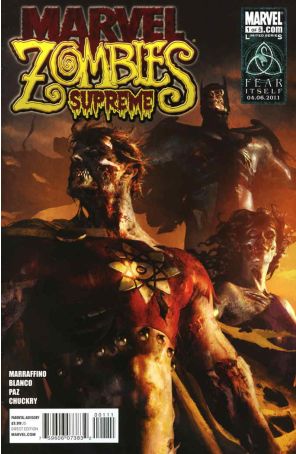 Marvel Zombies Supreme 1 published by Marvel with cover art by Michael Komarck