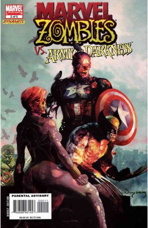 Marvel Zombies/Army of Darkness 2 published by Marvel with cover art by Arthur Suydam