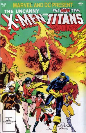 Marvel and DC Present 1 published by Marvel with cover art by Walt Simonson