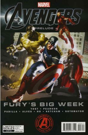 Marvel's The Avengers Prelude 3 published by Marvel with cover art by Gerald Parel