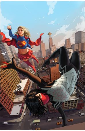 Marvel/DC: Spider-Man/Superman 1I published by Marvel with cover art by Ivan Talavera