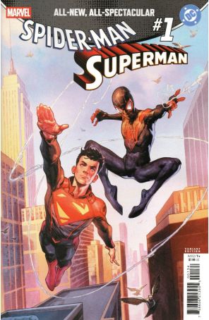 Marvel/DC: Spider-Man/Superman 1Y published by Marvel with cover art by Jerome Opeña