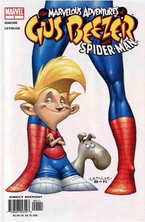 Marvelous Adventures of Gus Beezer: Spider-Man 1 published by Marvel with cover art by Jason Lethcoe