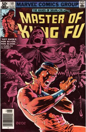 Master of Kung Fu 101 (Newsstand) published by Marvel with cover art by Mike Zeck