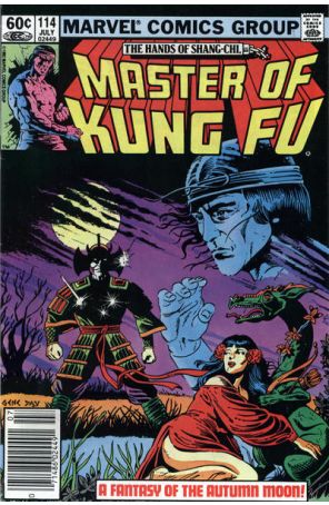 Master of Kung Fu 114 (Newsstand) published by Marvel with cover art by Gene Day