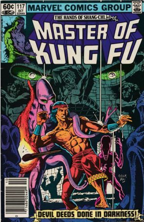 Master of Kung Fu 117 (Newsstand) published by Marvel with cover art by Gene Day