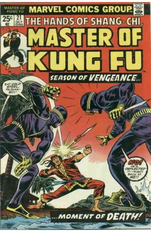 Master of Kung Fu 21 (with Marvel Value Stamp) published by Marvel