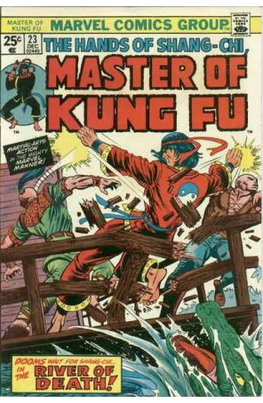 Master of Kung Fu 23 (with Marvel Value Stamp) published by Marvel with cover art by Al Milgrom