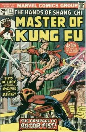 Master of Kung Fu 29 published by Marvel with cover art by Gil Kane