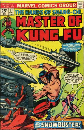 Master of Kung Fu 31 (with Marvel Value Stamp) published by Marvel with cover art by Gil Kane