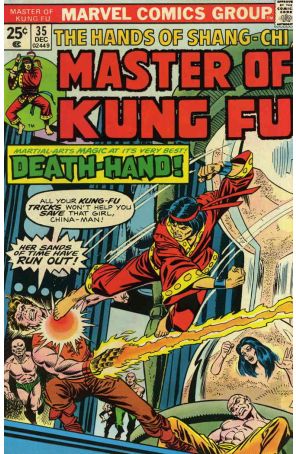 Master of Kung Fu 35 published by Marvel with cover art by Gil Kane