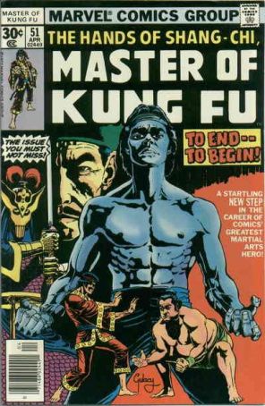 Master of Kung Fu 51 published by Marvel with cover art by Paul Gulacy