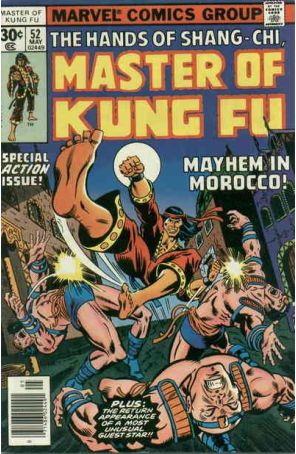 Master of Kung Fu 52 published by Marvel
