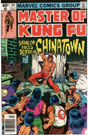 Master of Kung Fu 90 (Newsstand) published by Marvel with cover art by Mike Zeck