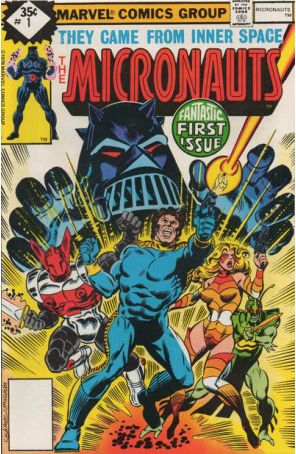 Micronauts (Vol. 1) 1A published by Marvel with cover art by Dave Cockrum