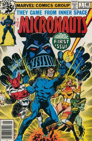 Micronauts (Vol. 1) 1 published by Marvel with cover art by Dave Cockrum