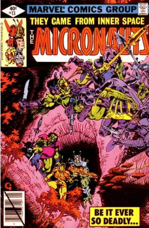 Micronauts (Vol. 1) 13 published by Marvel with cover art by Michael Golden