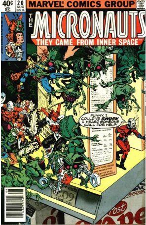 Micronauts (Vol. 1) 20 (Newsstand) published by Marvel with cover art by Michael Golden