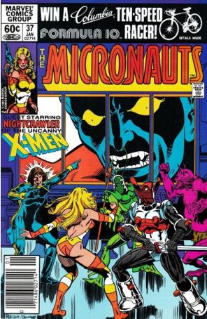 Micronauts (Vol. 1) 37 (Newsstand) published by Marvel with cover art by Greg Larocque