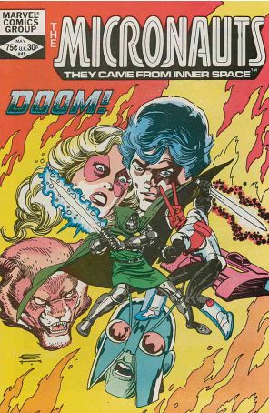 Micronauts (Vol. 1) 41 published by Marvel with cover art by Gil Kane