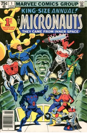 Micronauts (Vol. 1) Annual 1 (Newsstand) published by Marvel with cover art by Steve Ditko
