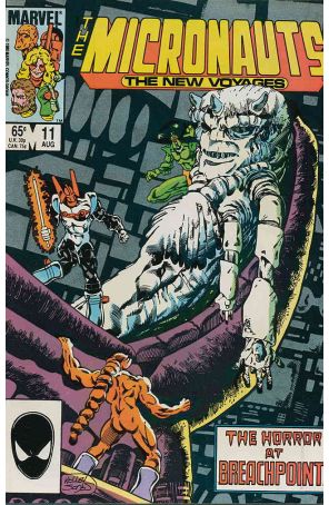 Micronauts (Vol. 2) 11 published by Marvel with cover art by Kelley Jones