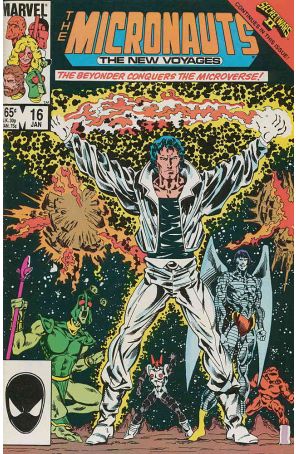 Micronauts (Vol. 2) 16 published by Marvel with cover art by Kelley Jones