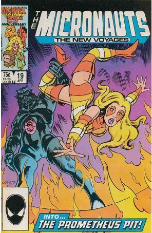 Micronauts (Vol. 2) 19 published by Marvel with cover art by Keith Pollard