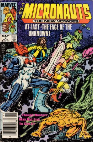 Micronauts (Vol. 2) 2 (Newsstand) published by Marvel with cover art by Butch Guice