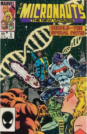 Micronauts (Vol. 2) 5 published by Marvel with cover art by Keith Pollard